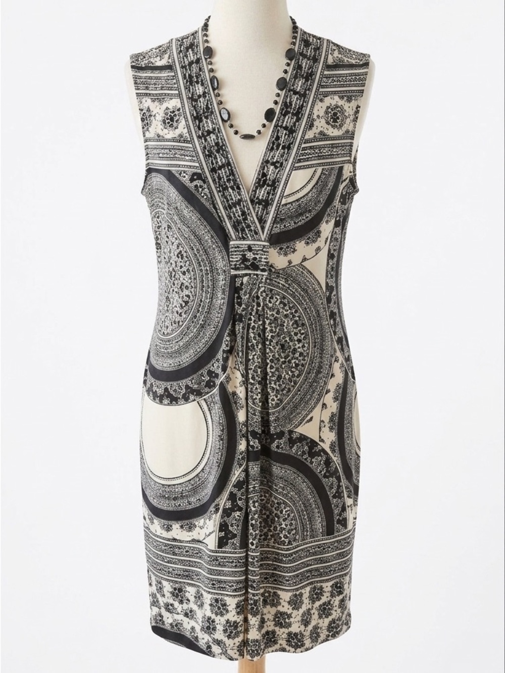 Hale Bob Sleeveless Dress With Necklace